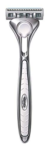 Wilkinson Sword Pack FFP ECO Box Quattro Titanium - Kit de Maquinilla de Afeitar de 4 Hojas de Titanio para Hombre + 9 Recambios de Cuchillas, Afeitado Manual Masculino