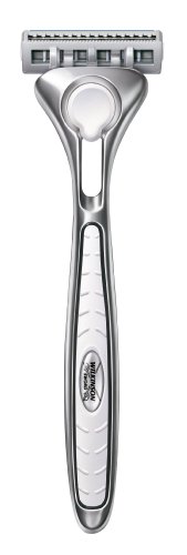 Wilkinson Sword Quattro Titanium Sensitive - Maquina de afeitar masculina con cuatro hojas de Titanio, Ideal para hombres con piel sensible