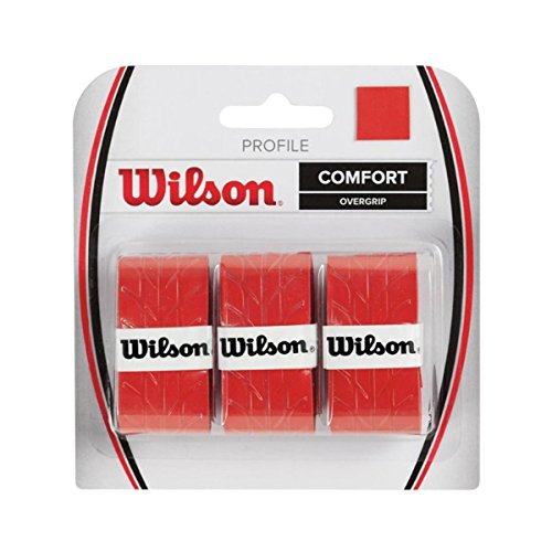Wilson Profile Overgrip para Raqueta, Unisex Adulto, Rojo, Talla Única