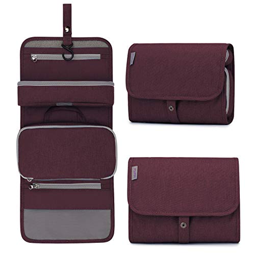 Wind Took Neceser de Viaje para Colgar Neceser Maquillaje Grande Bolsas de Aseo Cosméticos Organizador Accesorios de Baño Plegable Neceser Viajes Vacaciones Viajes de Negocios