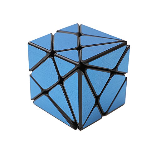 Wings of Wind - Irregular Cubo mágico 3x3, Cepillado Etiqueta Cubo de Velocidad YongJun cambiante y más desafiante Puzzle Cube (Azul)