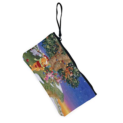 Winnie The Pooh - Monedero de Lona con Cierre pequeño, Mini Bolsa de cosméticos, diseño de Winnie The Pooh