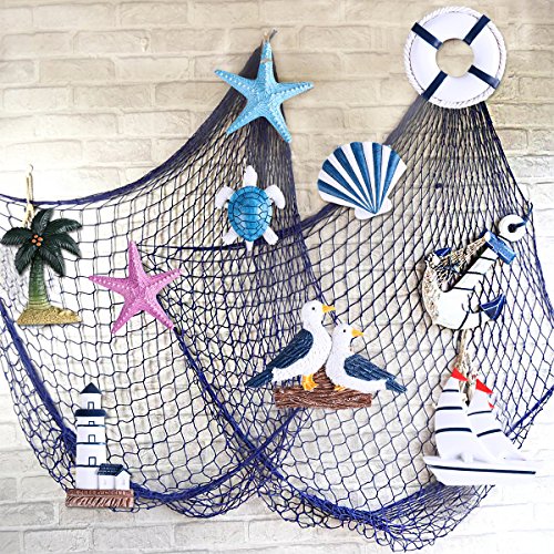 WINOMO 10pcs Imánes Del Refrigerador Nevera Lindo Estilo Mediterráneo Náutico Decoración Ornamentos Colgantes