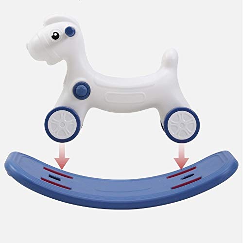 WJTMY Mecedora de Madera del Caballo Los niños del Caballo de oscilación del bebé bebé de un año de Regalos Deslizante de Doble Uso Multifuncional del Caballo de oscilación Yo Yo Coche