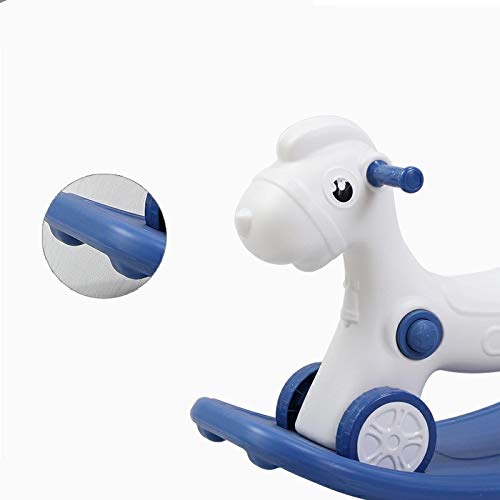 WJTMY Mecedora de Madera del Caballo Los niños del Caballo de oscilación del bebé bebé de un año de Regalos Deslizante de Doble Uso Multifuncional del Caballo de oscilación Yo Yo Coche