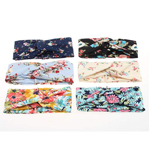 wkwk Banda para el Cabello para Mujer,Banda para el Cabello con Estampado de algodón,Diadema para Mujer y Tocado Europeo y Americano