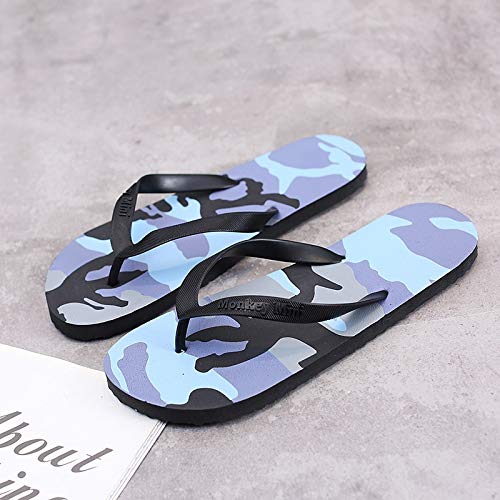 WMHA Xieke127-x La Nueva Goma de Palma Zapatillas Sandalias Hombres párrafo de Verano Las Sandalias al por Mayor de Camuflaje Desgaste Flip Externa Antideslizante (Color : Pink Fish, Size : 9/9.5 UK)