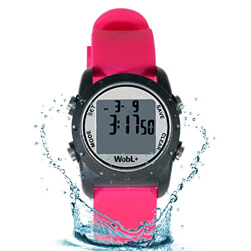 WobL + (ROSA) Reloj Recordatorio Vibrante A Prueba De Agua