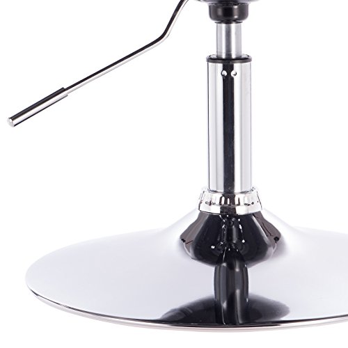 WOLTU 1x Taburete de Bar Sillas de Cocina con Reposabrazos Taburete Peluqueria Imitación Cuero Taburete Bajo Taburete de Trabajo Silla de Escritorio Violeta+Blanco BH42vlw