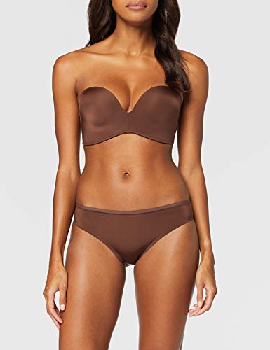 Wonderbra Ultimate Strapless Sujetador sin Tirantes, Marrón (Brun Mocha 0Bp), 95B para Mujer
