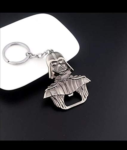WOO LANDO Darth Vader - Abridor de botellas como llavero, acabado sólido, 55 mm x 60 mm, para la barra, para viajes, divertido regalo para fans de Star Wars