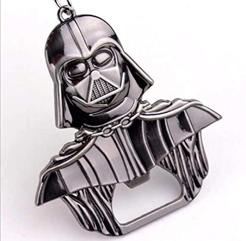 WOO LANDO Darth Vader - Abridor de botellas como llavero, acabado sólido, 55 mm x 60 mm, para la barra, para viajes, divertido regalo para fans de Star Wars