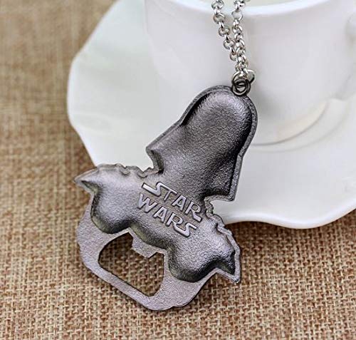 WOO LANDO Darth Vader - Abridor de botellas como llavero, acabado sólido, 55 mm x 60 mm, para la barra, para viajes, divertido regalo para fans de Star Wars