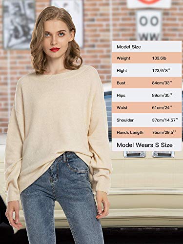 Woolen Bloom Jersey Mujer Invierno Manga Larga Camisa Sueter Mujer 2019 Jersey Elegante Beige Jerseys Punto Chaqueta Suelta y Cómoda