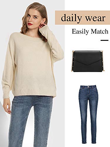 Woolen Bloom Jersey Mujer Invierno Manga Larga Camisa Sueter Mujer 2019 Jersey Elegante Beige Jerseys Punto Chaqueta Suelta y Cómoda