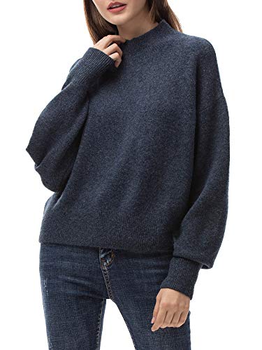 Woolen Bloom Jersey Mujer Invierno Sueter Mujer Primavera Jersey Navidad Cashmere Jerseys Deporte Invierno Azul