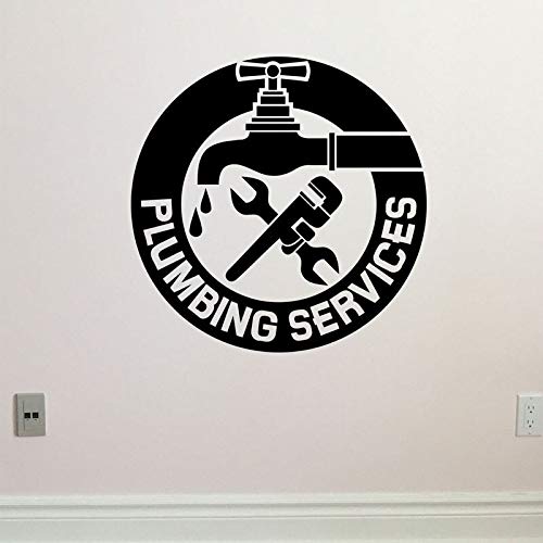 wopiaol Servicio de plomería, calcomanías de Pared, calcomanías de Vinilo para plomero mecánico, Herramientas de decoración de Garaje, grifos, murales, Papel Tapiz removible