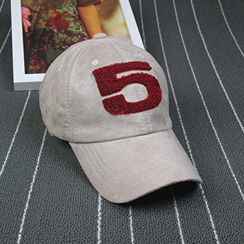 wopiaol Sombreros de béisbol de Gamuza de Primavera y Verano para Hombres y Mujeres Sombreros de 5 Palabras Gorras de Marea Deportes al Aire Libre Pareja Sombreros para el Sol