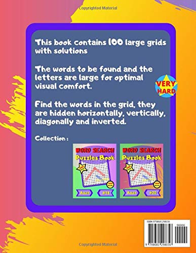 Word Search Puzzles Book #19: Large print word-finds, 100 large grids with solutions, 8.5" x 11" size
