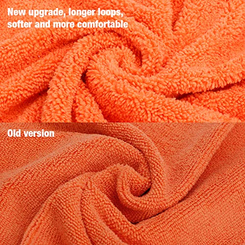 WORKPRO 30 Piezas- 3 Colores Bayetas de Limpieza Microfibra, Toallas Microfibra 80% Poliéster y 20% Poliamida para Coche y Cocina