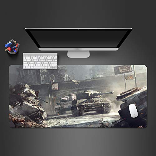 World Mouse Pad Almohadilla súper Caliente para Mouse Almohadilla para Mouse de computadora WOT Almohadilla para Mouse de Goma sin Perfume Alfombrilla para Mouse de computadora y Oficina 900x300x2