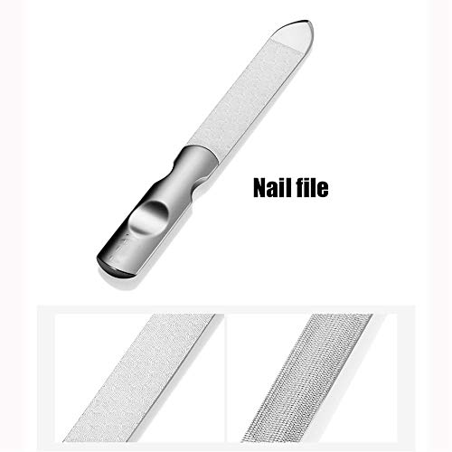 WPCBAA Kit de Corta uñas Uñas Tijera/Pinza/Pinza de Oreja/Corte de Pelo en la Nariz/Utilidad de Lima de manicura Set de Limpieza Limpiador de Herramientas Caja de Dedo del pie cortaúñas Corta