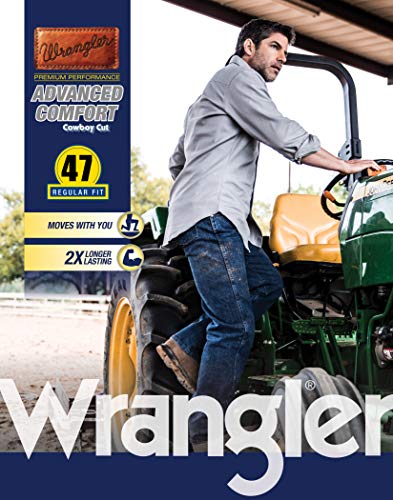 Wrangler Jean de rendimiento premium para hombre con corte de vaquero y comodidad avanzada -  Azul -  40W x 38L