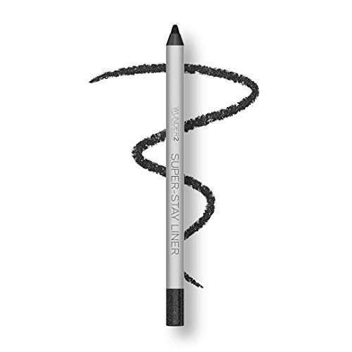 Wunder2 super-stay liners Lápices Eyeliner para un Look de Ojos Waterproof y Colorido, Color Glitter Black