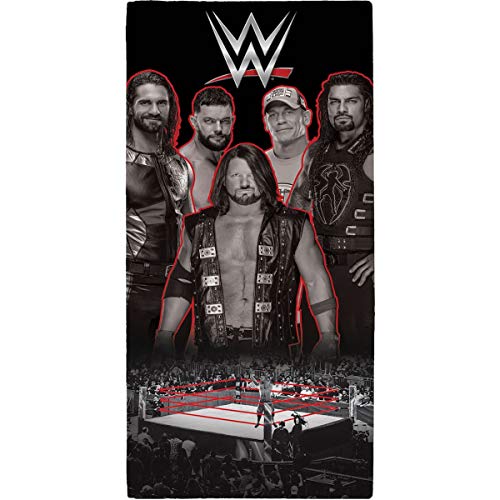 WWE - Toalla diseño Wrestling Ring (Tamaño Único) (Negro)