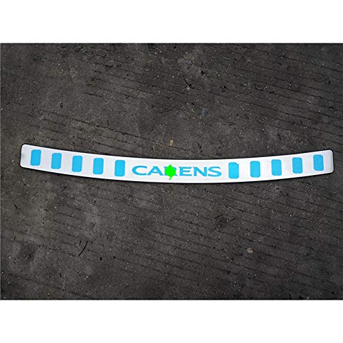 WXQYR 1 Pieza de Textura de Acero Inoxidable Exterior del Maletero Parachoques pie de Ajuste del umbral de la Puerta Trasera Placa de protección antirrayas para kia carens 2013-2019 Car-Styling