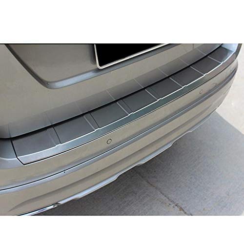 WXQYR 1 unid Textura de Acero Inoxidable Exterior del Parachoques del Maletero del pie de la Puerta Trasera de la Placa de protección antiarañazos para Volvo XC60 2009-2014