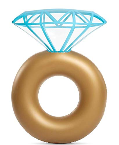 WYFDM Anillo de Diamante Inflable Flotador para Piscina - Anillo de Compromiso Fiesta de Despedida de Soltera Estagador de natación al Aire Libre Salón Flotante para Adultos y niños
