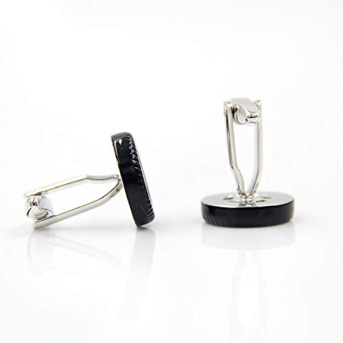 WYLCDGEOO Fashion Car Tire Factory Los Hombres de Negocios de Manga de uñas de Metal Gemelos
