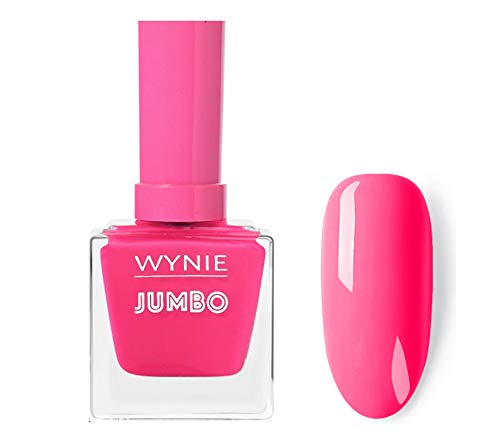 WYNIE JUMBO Nail Polish 029 - Esmalte de Uñas Secado Rápido Larga Duración tamaño Jumbo tono Rosa Neón - 14ml