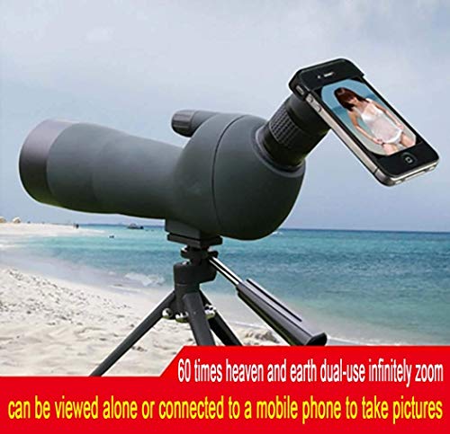 WYZXR Monoculares, 20-60X60 Ae Telescopio fotogr & Aacute; Fico con Zoom de Alto Rendimiento a Prueba de Agua, Lente de Vidrio & oacute; ptico + BAK4 Prisma para observaci & oacute; n de Ave