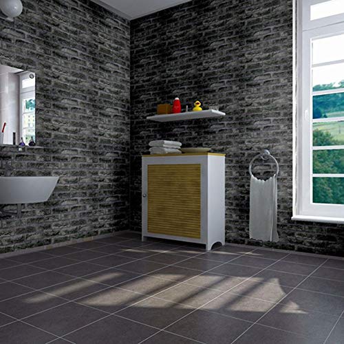 WZC Papel tapiz creativo- Papel tapiz 1 * 0.6M Más grueso Autoadhesivo Mosaicos 3D impermeables Patrón de ladrillo Etiqueta de la pared Sala de estar Dormitorio Fondo Decoración de