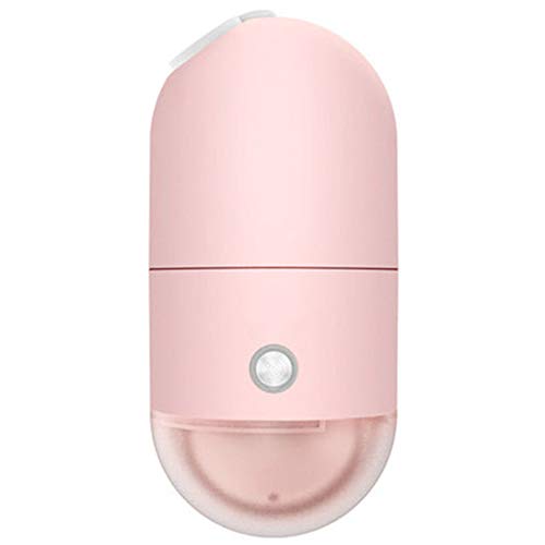 WZP-Vaporizador de Mano Tipo cápsula, Vaporizador de Ropa Elimina Arrugas/Vapor/Suaviza/Limpia/Desinfecta, para el hogar, Viajes, Calentamiento rápido,Rosado