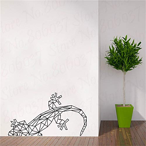 wZUN Calcomanía geométrica de camaleón para Pared, habitación de niño, Animal, calcomanía de Pared extraíble, decoración de Vinilo para Dormitorio, 85X46 cm