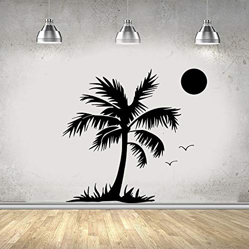 wZUN Pegatinas de Pared de árbol de Coco a la Moda decoración de Sala de Estar decoración del hogar calcomanías de Pared decoración de habitación 28X31 cm
