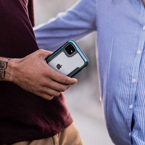 X-Doria Defense Shield Series, iPhone 11 Pro Case - Military Grade Drop Tested, Anodized Aluminum, TPU, and Polycarbonate Protective Case for Apple 11 Pro, (Iridescent)