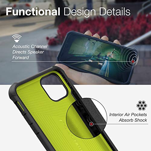 X-Doria Defense Tactical Series, iPhone 11 Pro MAX Case - Heavy Duty Protection with Drop Shield, Military Grade Drop Tested Case for Apple iPhone 11 Pro MAX, (Teal)