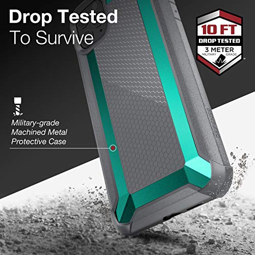 X-Doria Defense Tactical Series, iPhone 11 Pro MAX Case - Heavy Duty Protection with Drop Shield, Military Grade Drop Tested Case for Apple iPhone 11 Pro MAX, (Teal)