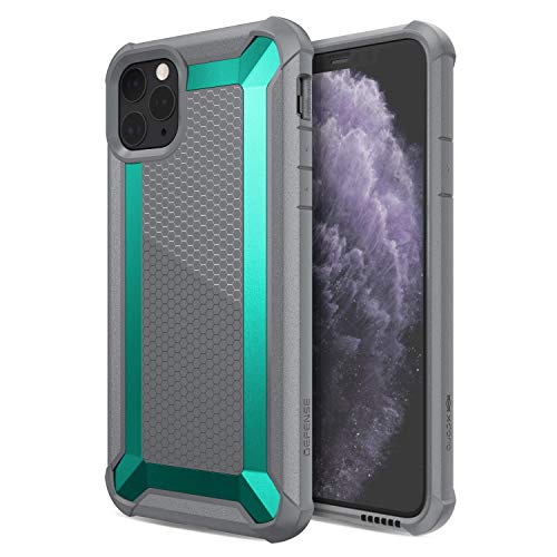X-Doria Defense Tactical Series, iPhone 11 Pro MAX Case - Heavy Duty Protection with Drop Shield, Military Grade Drop Tested Case for Apple iPhone 11 Pro MAX, (Teal)