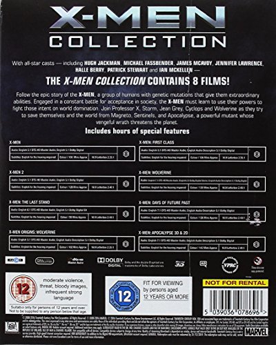 X-Men 8 Film Collection BD [Reino Unido] [Blu-ray]