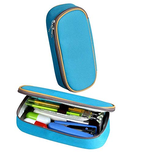 XCNGG Bolsa de papelería estuche estuche para lápices Its-Funneh Pen Bag Large Capacity Student Stationery Bag Pencil Case Dual Zippers
