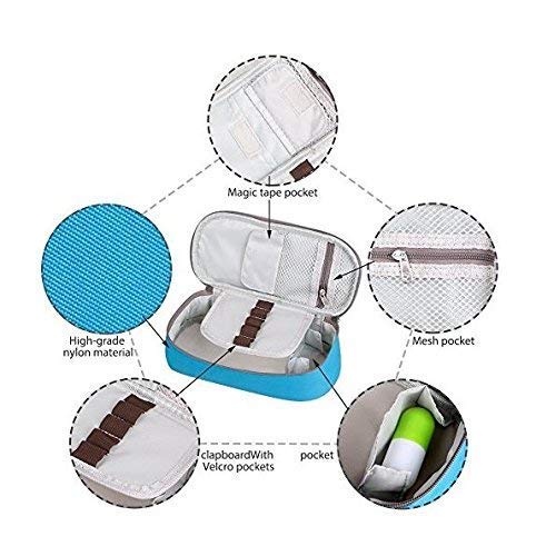 XCNGG Bolsa de papelería estuche estuche para lápices Pencil case,Large Capacity Ak-ATS-uki pa-in Student Pencil Box Stationery Bag, Multifunctional Zipper Storage Bag for Students and Adults, School