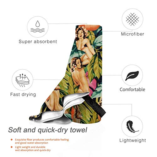 XCNGG Toalla de Playa de Microfibra, patrón Toalla de Secado rápido rápido Manta Toallas de baño Ligeras, absorbentes Suaves y sin Arena para Playa, baño, natación, Viajes