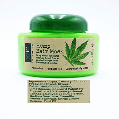 XHC Máscara de cáñamo para el cabello, 220 ml