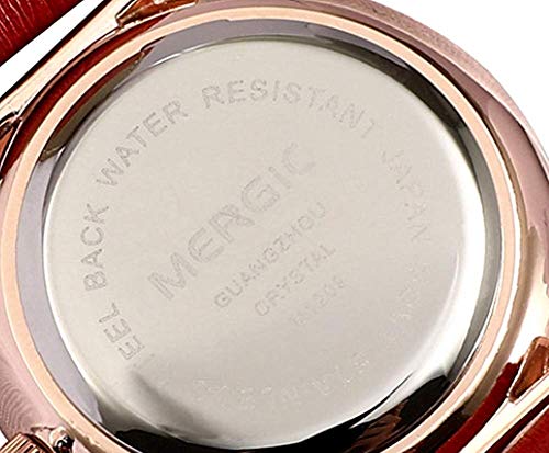 XHH Personalidad de la Moda Reloj de Mujer Lujoso imán Adsorción Acero Inoxidable Impermeable Aleación de Titanio Caja Reloj de Cuarzo 24 cm, ceja (Accesorios de Regalo de Fiesta)