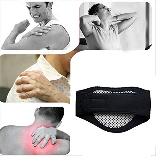 XIANL CinturóN para El Cuello Forro Autocalentable Magnetoterapia Papel De Envolver Tira Protectora para El Cuello Soporte CinturóN De Masaje para El Cuidado De La Salud
